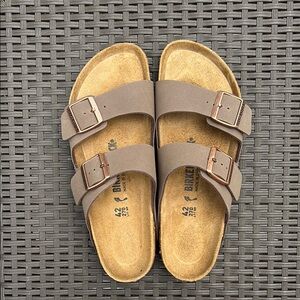 Birkenstock Taupe Double-Strap Sandals